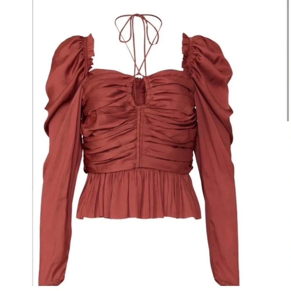 Ulla Johnson Mirelle Puff Sleeve Blouse. Never worn